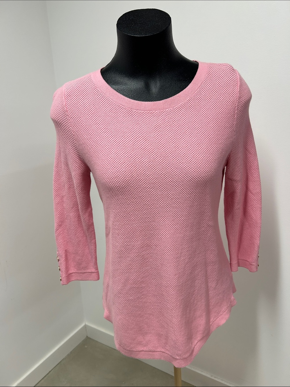Talbots Pink Crewneck Knit Sweater